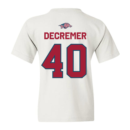 Arkansas - NCAA Baseball : James DeCremer - Patriotic Collection Youth T-Shirt-1