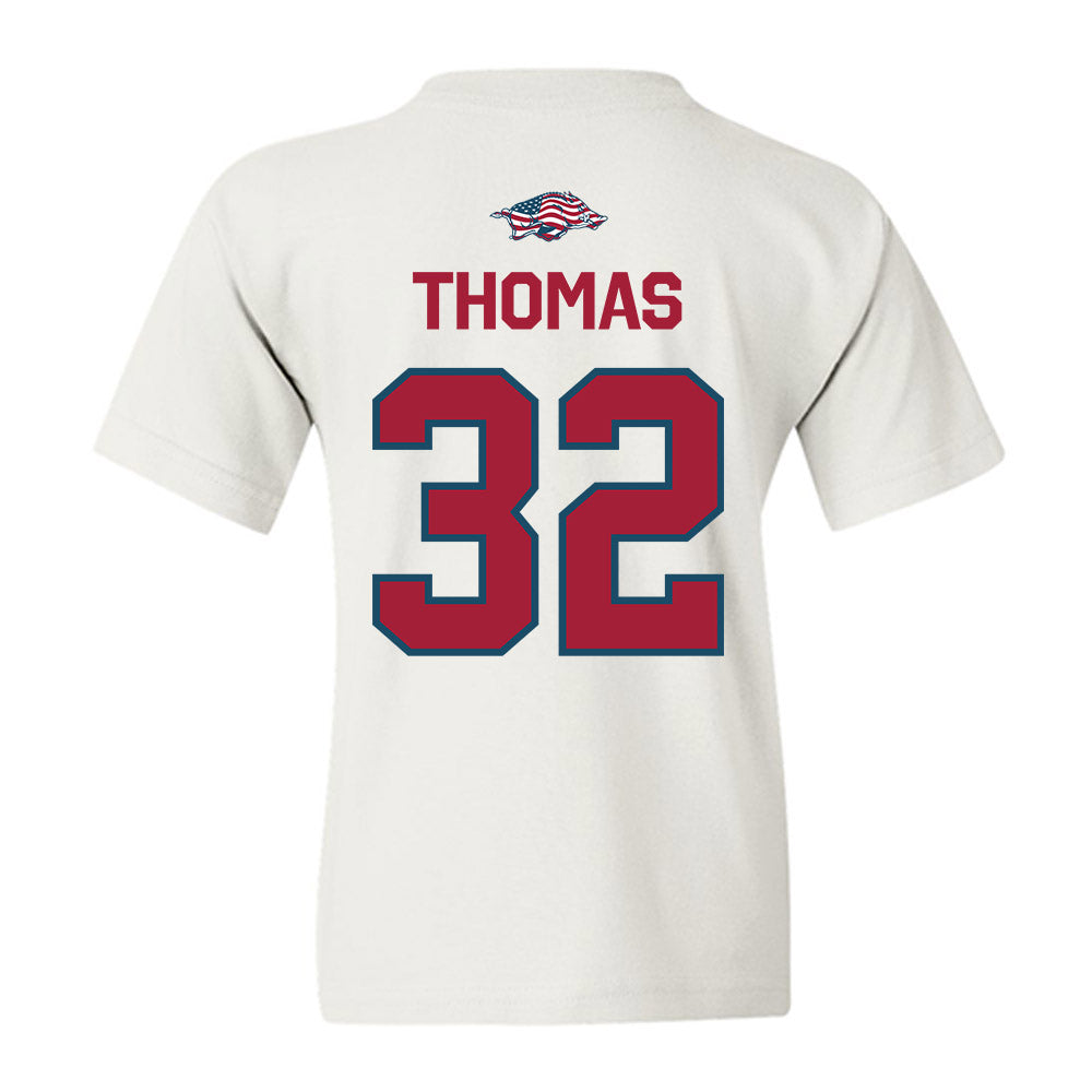 Arkansas - NCAA Women's Basketball : D'Asia Thomas - Patriotic Collection Youth T-Shirt-1
