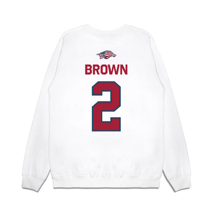 Arkansas - NCAA Men's Basketball : Amere Brown - Patriotic Collection Premium Crewneck Sweatshirt-1