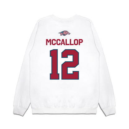 Arkansas - NCAA Women's Basketball : Grace McCallop - Patriotic Collection Premium Crewneck Sweatshirt-1