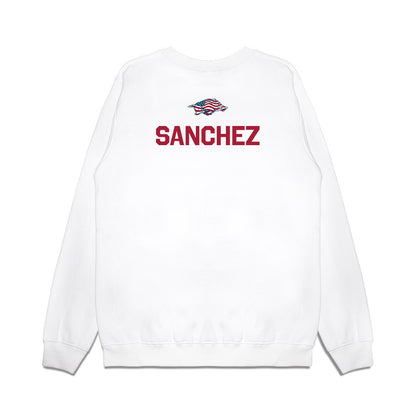 Arkansas - NCAA Women's Swimming & Diving : Bryze Sanchez - Patriotic Collection Premium Crewneck Sweatshirt-1