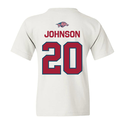Arkansas - NCAA Football : Jahiem Johnson - Patriotic Collection Youth T-Shirt-1