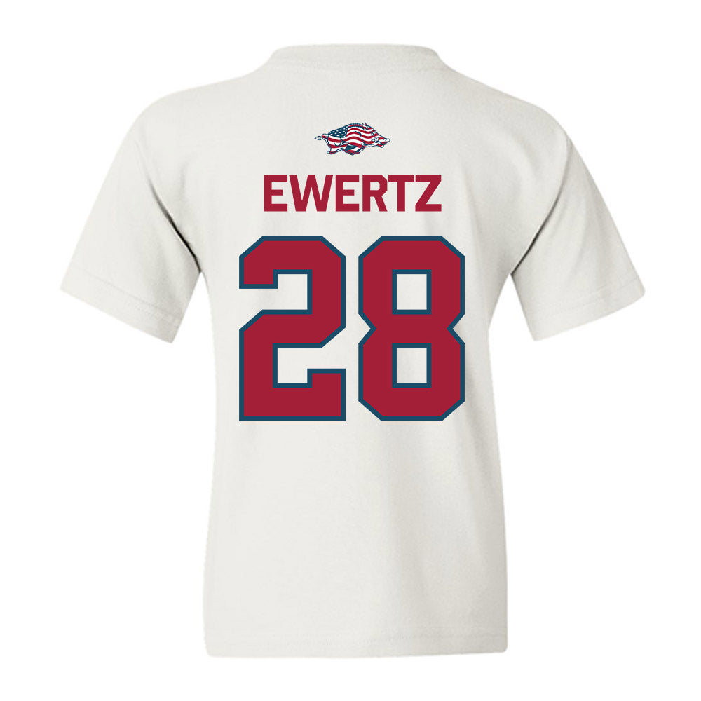 Arkansas - NCAA Women's Soccer : Kyndal Ewertz - Patriotic Collection Youth T-Shirt-1