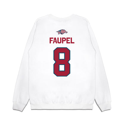 Arkansas - NCAA Football : Donovan Faupel - Patriotic Collection Premium Crewneck Sweatshirt-1