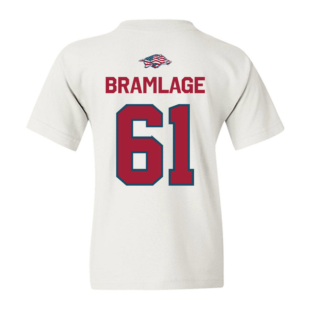 Arkansas - NCAA Football : Kaden Bramlage - Patriotic Collection Youth T-Shirt-1