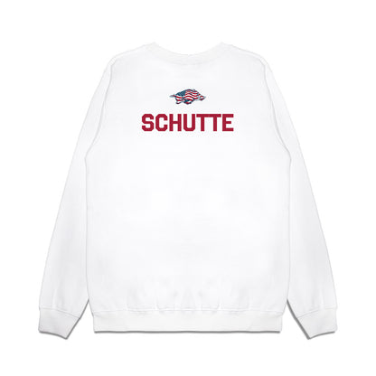 Arkansas - NCAA Women's Golf : Abbey Schutte - Patriotic Collection Premium Crewneck Sweatshirt-1