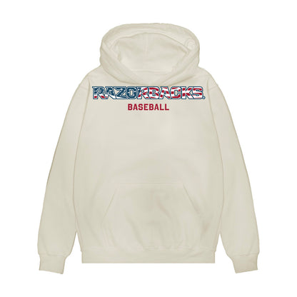 Arkansas - NCAA Baseball : Max Holland - Patriotic Collection Premium Hooded Sweatshirt-0