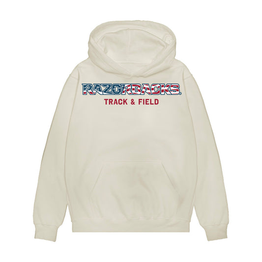Arkansas - NCAA Men's Track & Field : Tyrice Taylor - Patriotic Collection Premium Hooded Sweatshirt-0