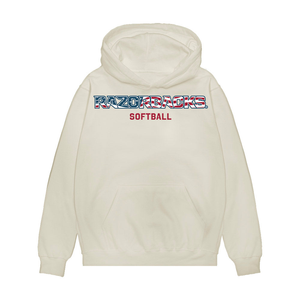 Arkansas - NCAA Softball : Jayden Wells - Patriotic Collection Premium Hooded Sweatshirt-0