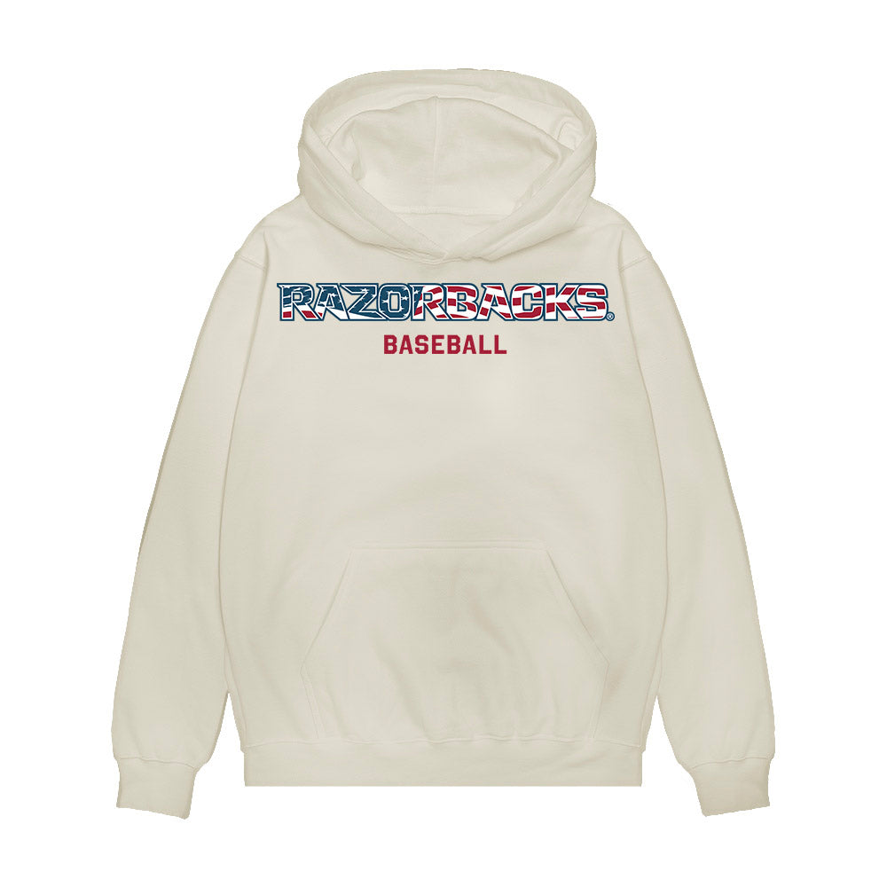 Arkansas - NCAA Baseball : Cooper Dossett - Patriotic Collection Premium Hooded Sweatshirt-0