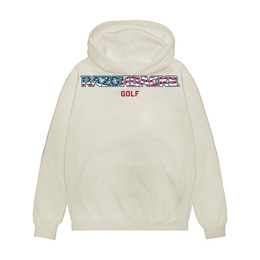 Arkansas - NCAA Women's Golf : Clarisa Temelo - Patriotic Collection Premium Hooded Sweatshirt-0