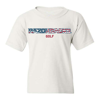 Arkansas - NCAA Men's Golf : Jackson McLaughlin - Patriotic Collection Youth T-Shirt-0