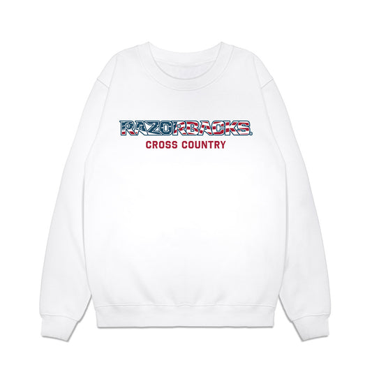 Arkansas - NCAA Women's Cross Country : Morgan Kirkland - Patriotic Collection Premium Crewneck Sweatshirt-0