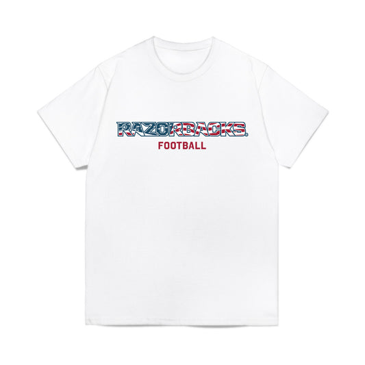 Arkansas - NCAA Football : Braxton Scriber - Patriotic Collection Comfort Colors T-Shirt-0