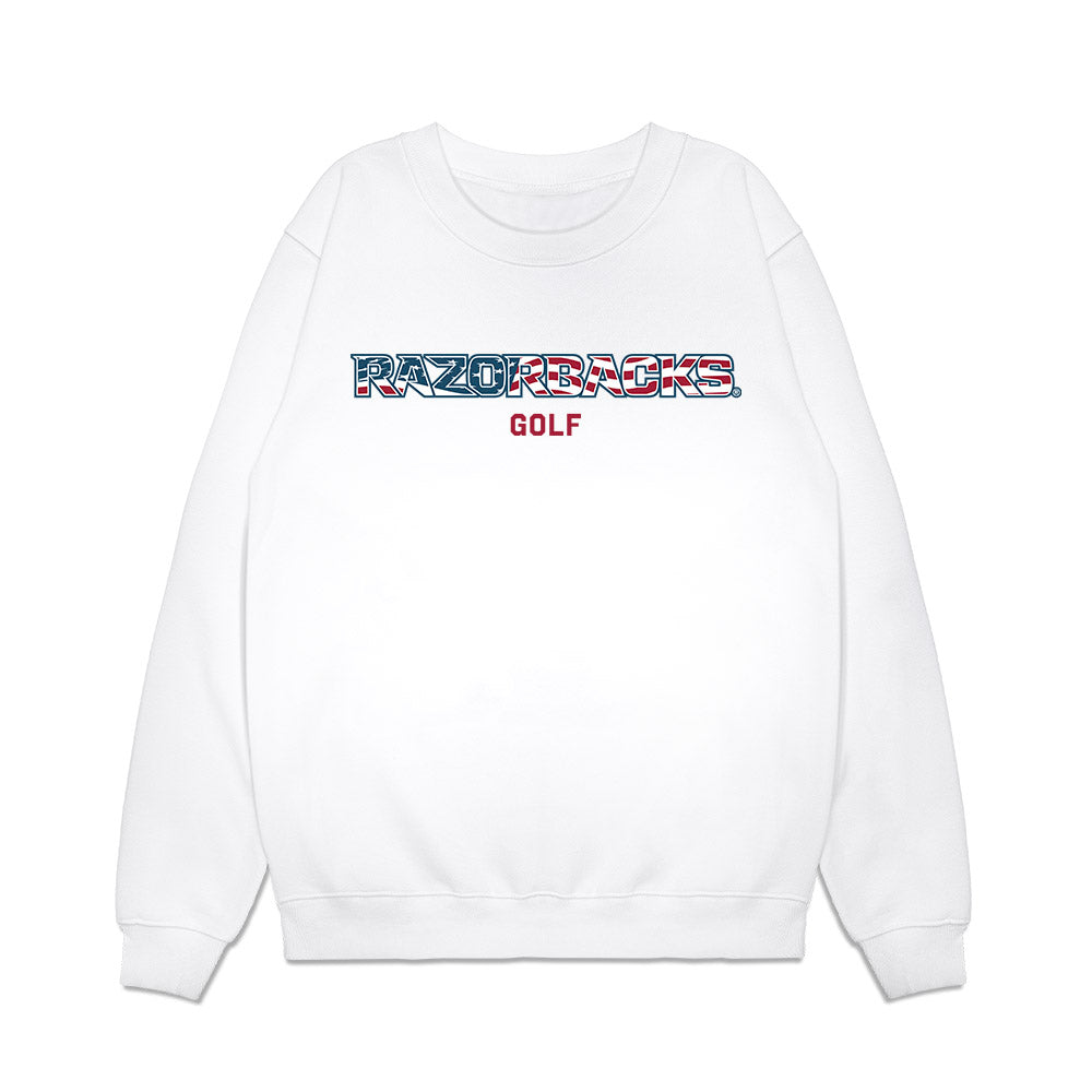 Arkansas - NCAA Women's Golf : Sara Brentcheneff - Patriotic Collection Premium Crewneck Sweatshirt-0