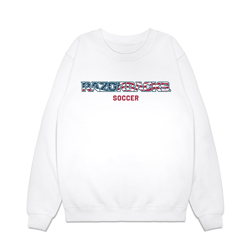 Arkansas - NCAA Women's Soccer : Madden McDonald - Patriotic Collection Premium Crewneck Sweatshirt-0