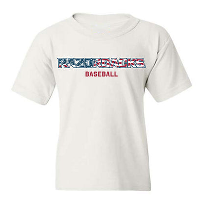 Arkansas - NCAA Baseball : Ty Burnham - Patriotic Collection Youth T-Shirt-0