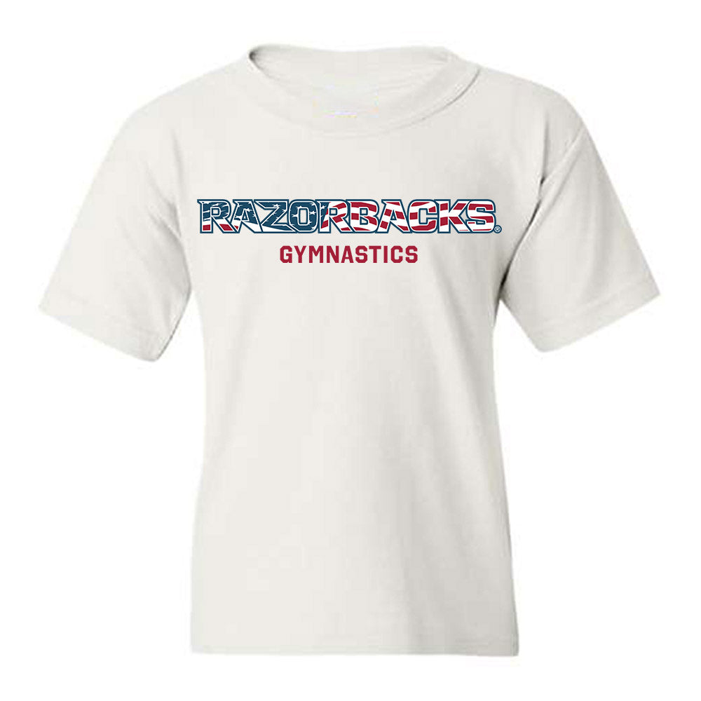 Arkansas - NCAA Women's Gymnastics : Hailey Klein - Patriotic Collection Youth T-Shirt-0