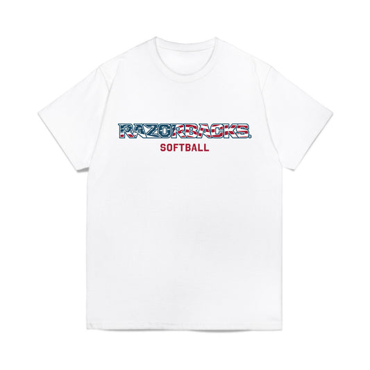 Arkansas - NCAA Softball : Kasey Wood - Patriotic Collection Comfort Colors T-Shirt-0
