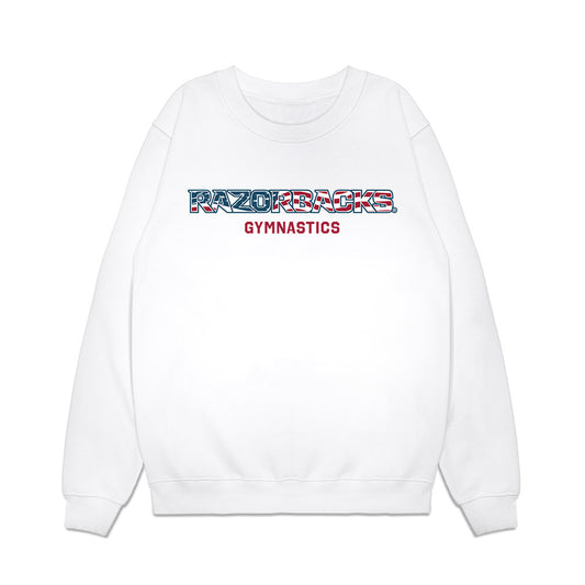 Arkansas - NCAA Women's Gymnastics : Nyla Morabito - Patriotic Collection Premium Crewneck Sweatshirt-0