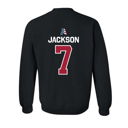 Arkansas - NCAA Football : KJ Jackson - Patriotic Collectction Crewneck Sweatshirt-1