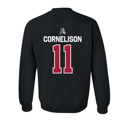 Arkansas - NCAA Baseball : Luke Cornelison - Patriotic Collectction Crewneck Sweatshirt-1