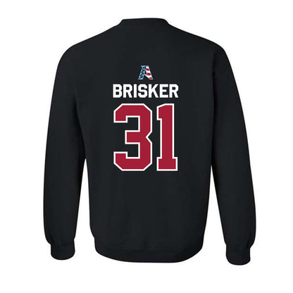 Arkansas - NCAA Football : Blake Brisker - Patriotic Collectction Crewneck Sweatshirt-1