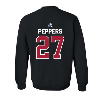 Arkansas - NCAA Women's Volleyball : Journey Peppers - Patriotic Collectction Crewneck Sweatshirt-1