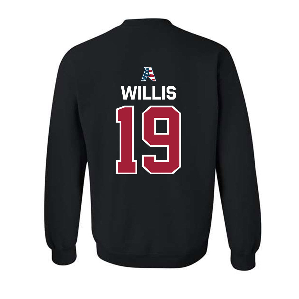 Arkansas - NCAA Baseball : Carson Willis - Patriotic Collectction Crewneck Sweatshirt-1