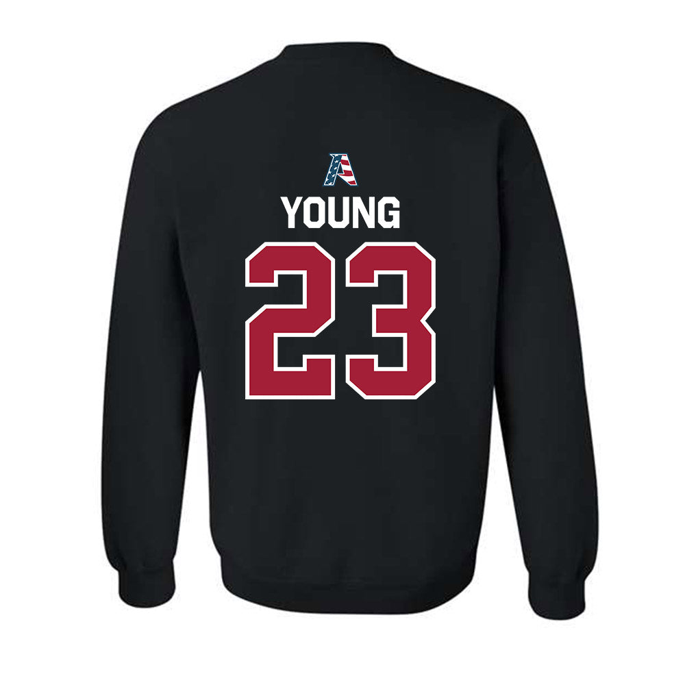 Arkansas - NCAA Football : Kevin Young - Patriotic Collectction Crewneck Sweatshirt-1