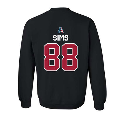 Arkansas - NCAA Football : Xadavien Sims - Patriotic Collectction Crewneck Sweatshirt-1