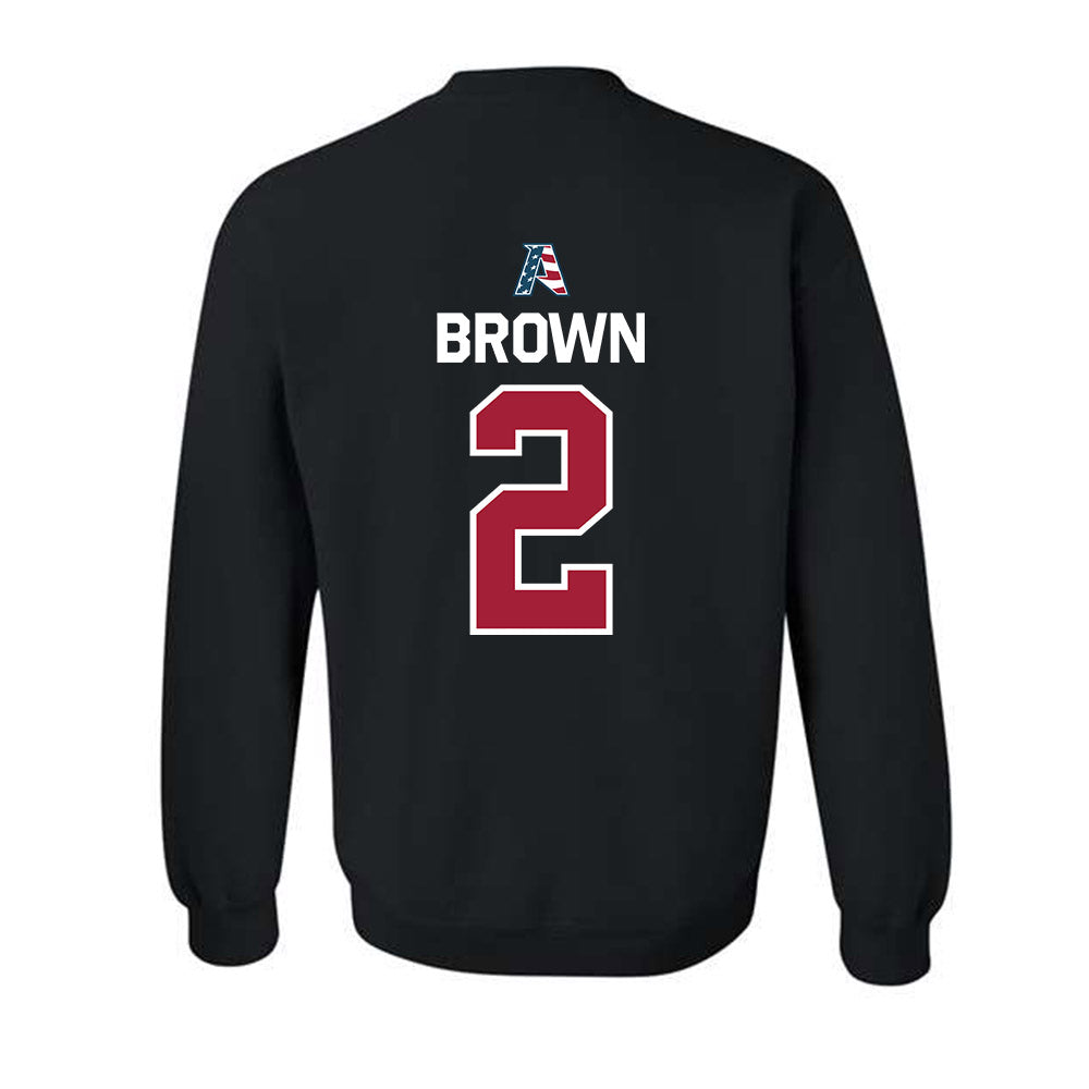 Arkansas - NCAA Men's Basketball : Amere Brown - Patriotic Collectction Crewneck Sweatshirt-1