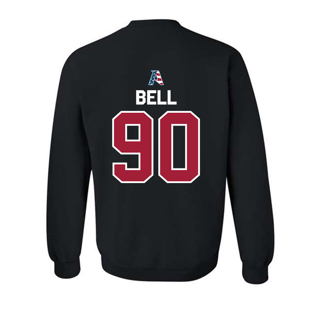 Arkansas - NCAA Football : Caleb Bell - Patriotic Collectction Crewneck Sweatshirt-1