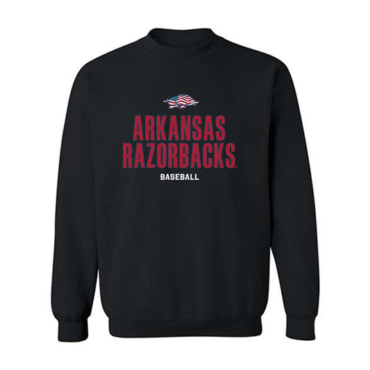 Arkansas - NCAA Baseball : Nolan Souza - Patriotic Collectction Crewneck Sweatshirt-0