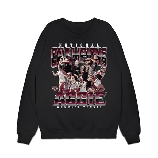 Texas A&M - NCAA Womens Tennis : National Champions 2026 Team Collage Premium Crewneck Sweatshirt-0