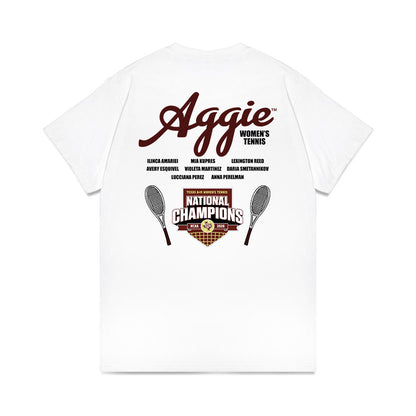 Texas A&M - NCAA Womens Tennis : National Champions 2026 Comfort Colors T-Shirt-1