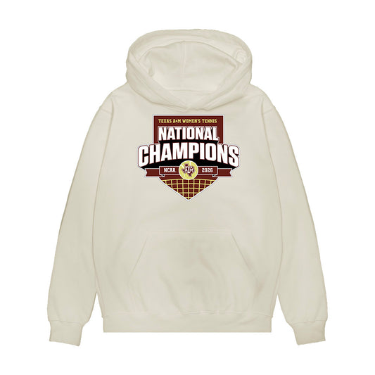 Texas A&M - NCAA Womens Tennis : National Champions 2026 Premium Hooded Sweatshirt-0