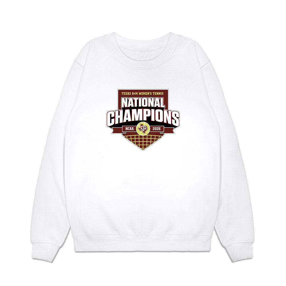 Texas A&M - NCAA Womens Tennis : National Champions 2026 Premium Crewneck Sweatshirt-0