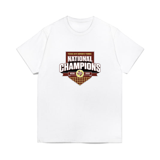 Texas A&M - NCAA Womens Tennis : National Champions 2026 Comfort Colors T-Shirt-0