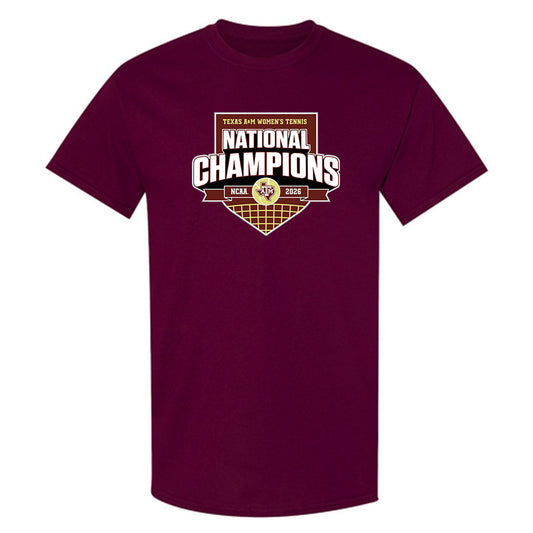 Texas A&M - NCAA Women's Tennis : Lucciana Perez - National Champions 2026 T-Shirt-0