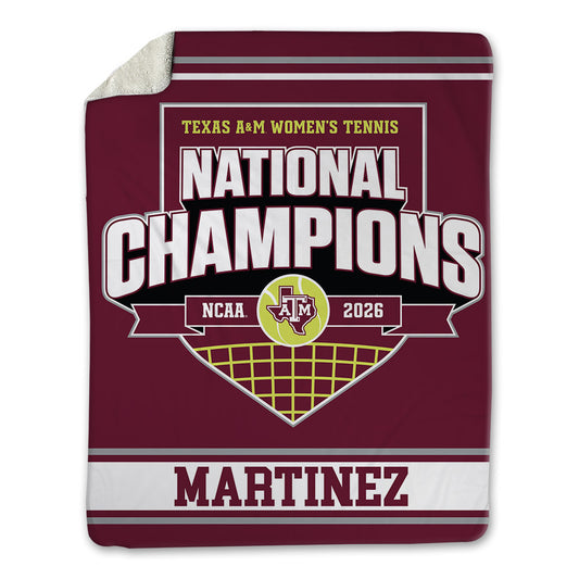 Texas A&M - NCAA Women's Tennis : Violeta Martinez - Blanket-0