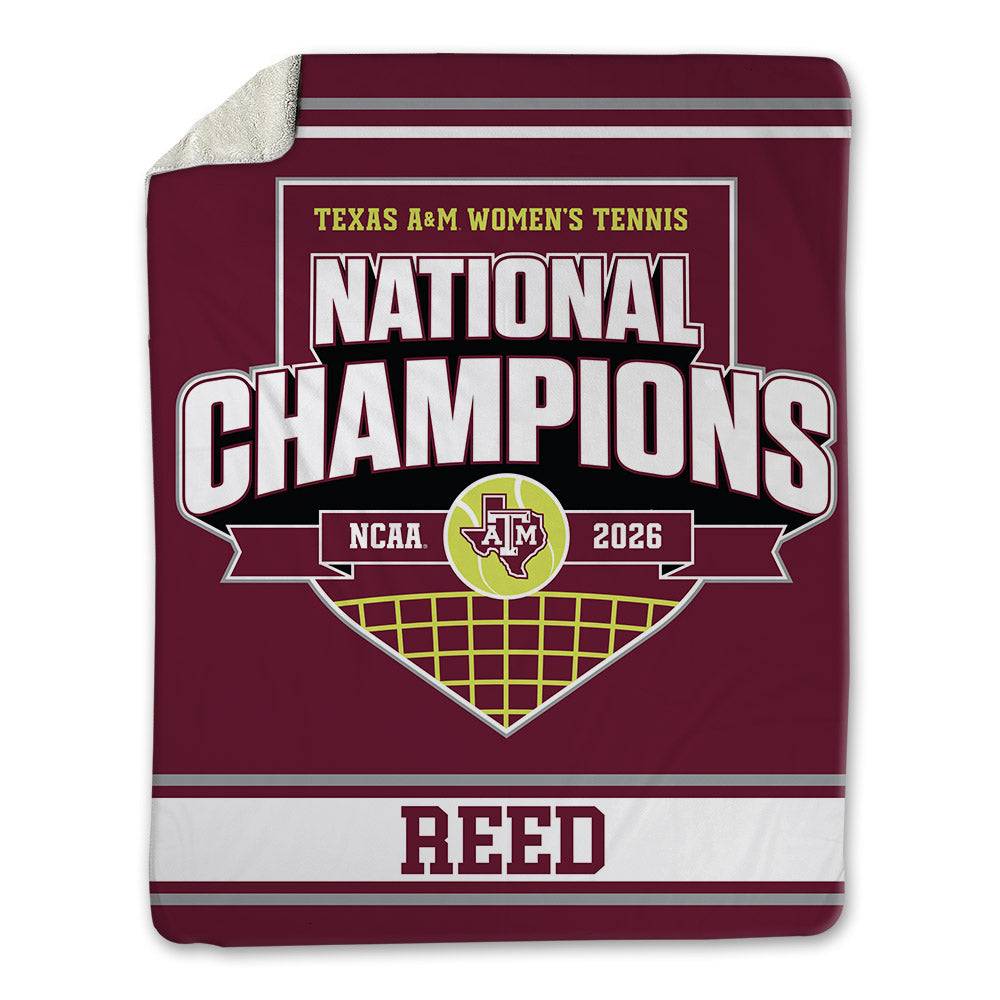 Texas A&M - NCAA Women's Tennis : Lexington Reed - Blanket-0