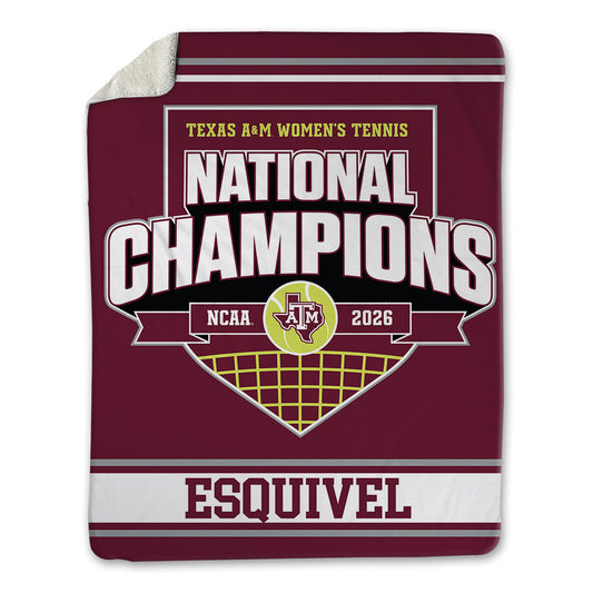 Texas A&M - NCAA Women's Tennis : Avery Esquivel - Blanket-0