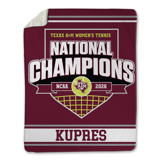Texas A&M - NCAA Women's Tennis : Mia Kupres - Blanket-0