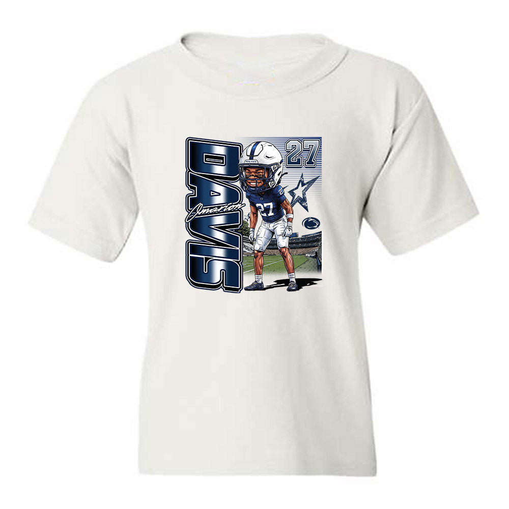 Penn State - NCAA Football : Omarion Davis - Caricature Youth T-Shirt-0