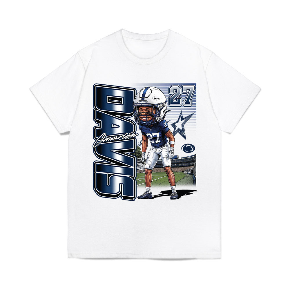 Penn State - NCAA Football : Omarion Davis - Caricature Comfort Colors T-Shirt-0