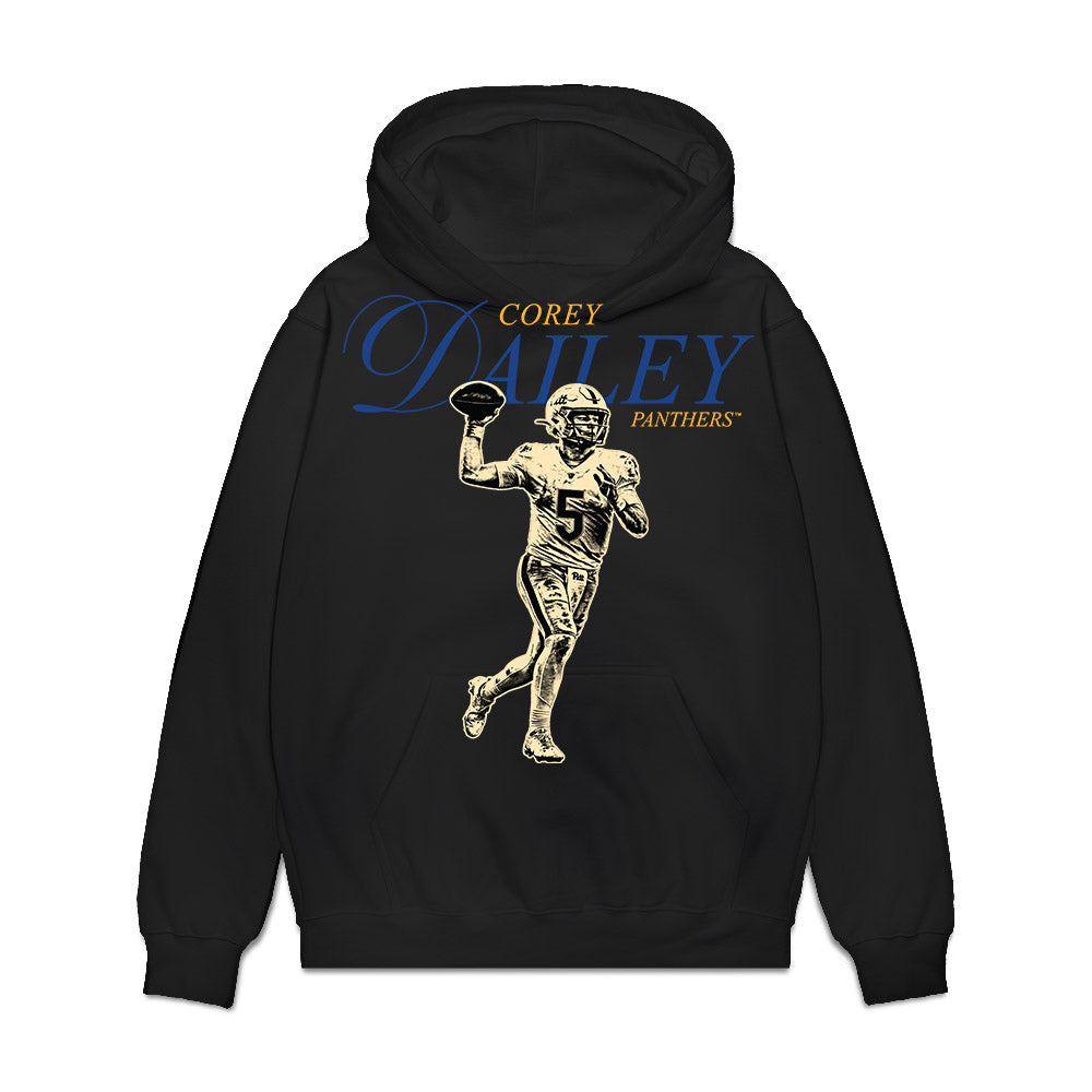 Pittsburgh - NCAA Football : Corey Dailey - Graphic Premium Hooded Sweatshirt-0