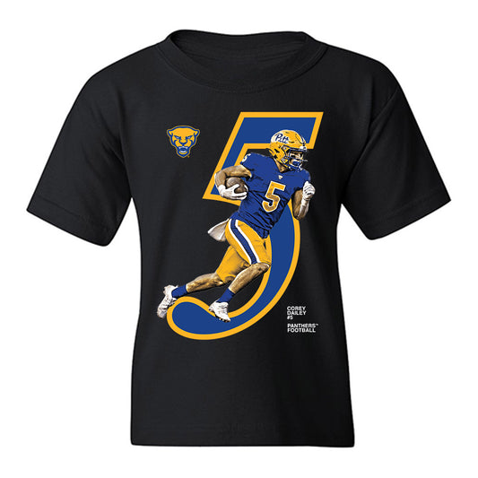 Pittsburgh - NCAA Football : Corey Dailey - Graphic Breakthrough Youth T-Shirt-0