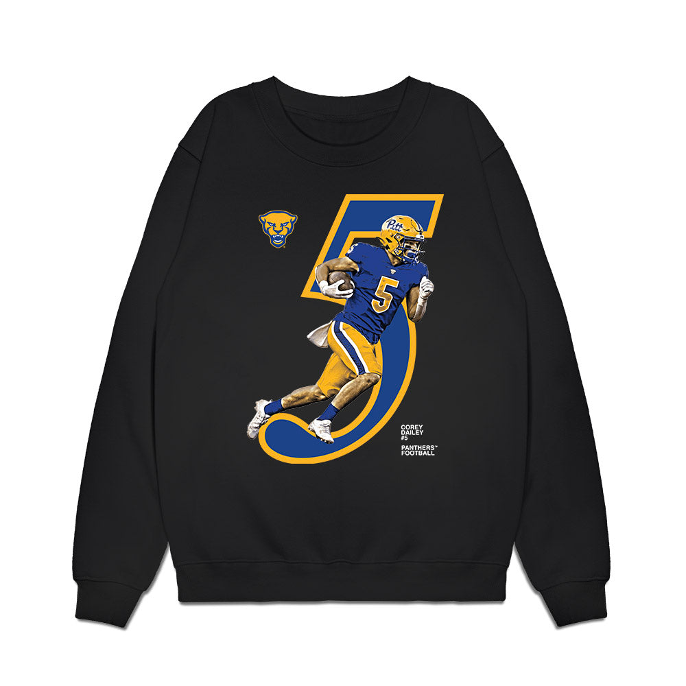 Pittsburgh - NCAA Football : Corey Dailey - Graphic Breakthrough Premium Crewneck Sweatshirt-0