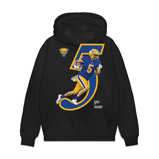 Pittsburgh - NCAA Football : Corey Dailey - Graphic Breakthrough Premium Hooded Sweatshirt-0